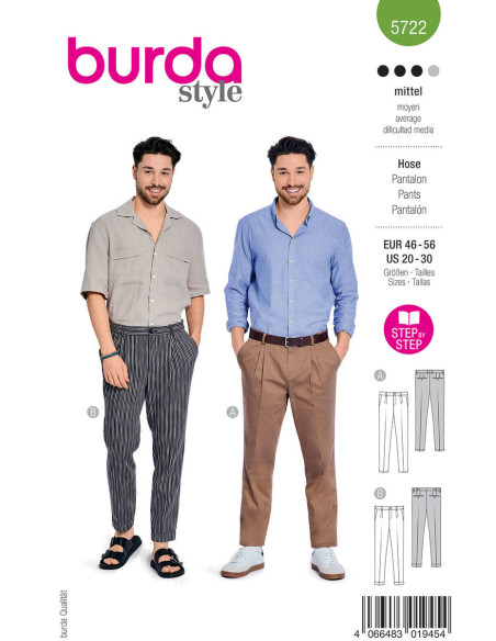 Pants pattern - Burda 5722