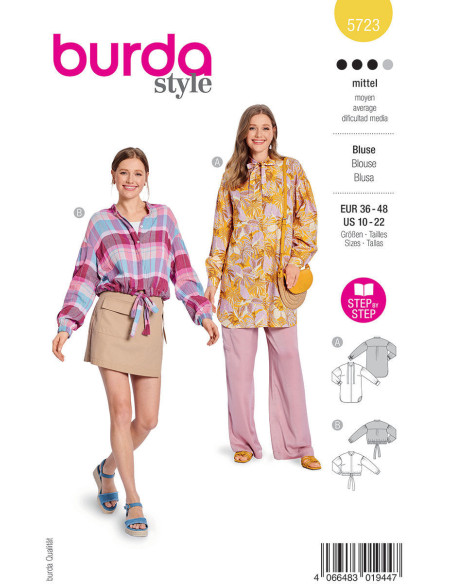 Blouse pattern - Burda 5723