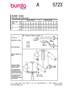 Blouse pattern - Burda 5723 2