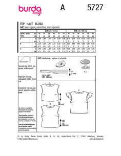 Top Pattern - Burda 5727 2