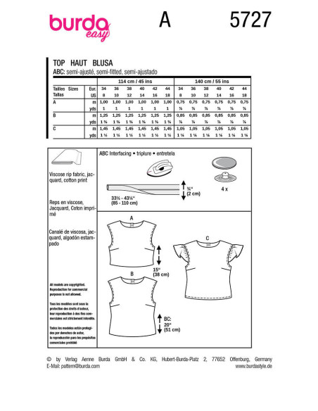 Top Pattern - Burda 5727