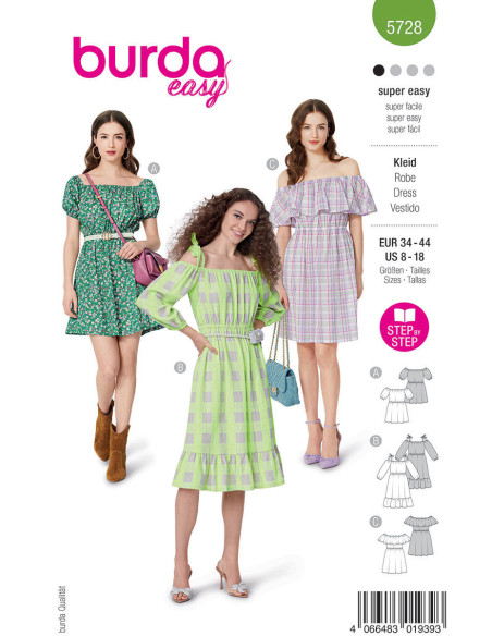 Dress pattern - Burda 5728