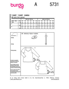 Top pattern - Burda 5731 2