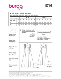 Dress pattern - Burda 5736 2