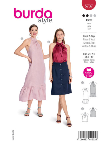 Dress and top pattern - Burda 5737