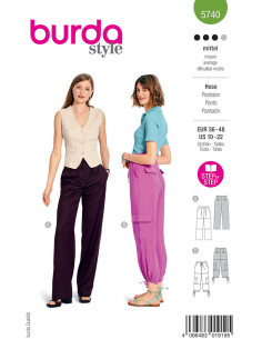 Pants pattern - Burda 5740