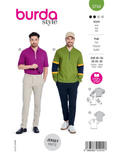 Pullover pattern - Burda 5744