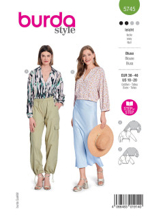Blouse pattern - Burda 5745