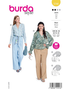 Blouse pattern - Burda 5746