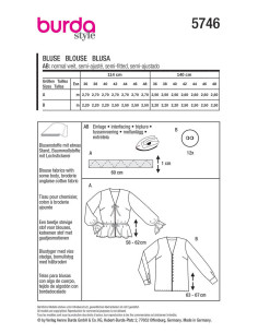 Blouse pattern - Burda 5746 2