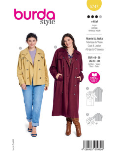 Coat pattern - Burda 5747