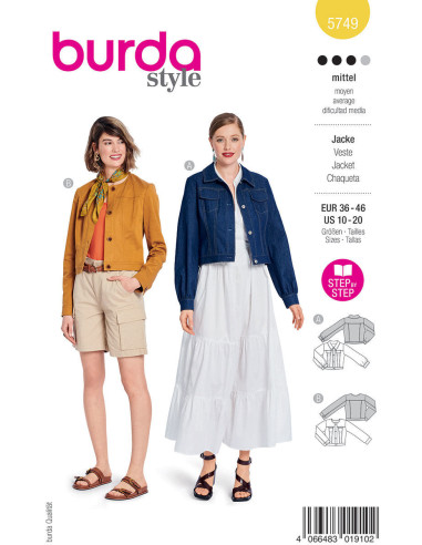 Jacket pattern - Burda 5749