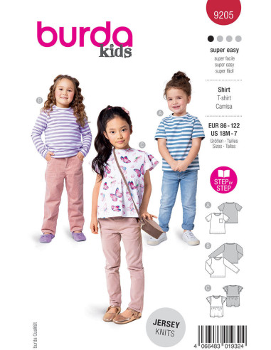 Pattern for top - Burda 9205