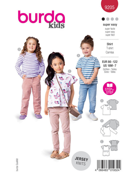 Pattern for top - Burda 9205