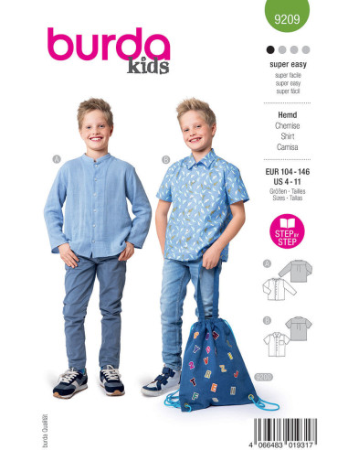 Shirt pattern - Burda 9209