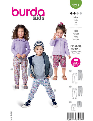 Pants pattern - Burda 9211