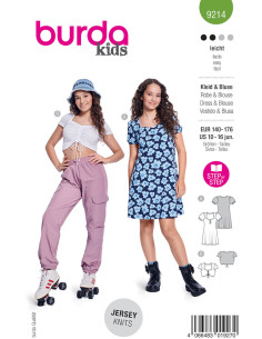 Dress and top pattern - Burda 9214