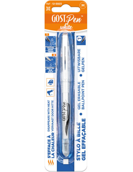 Premium white ink iron-erasable fabric pen