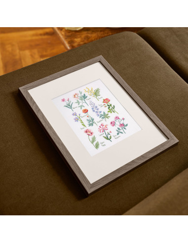Cross-stitch embroidery kit - Botanical board