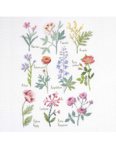 Cross-stitch embroidery kit - Botanical board 2