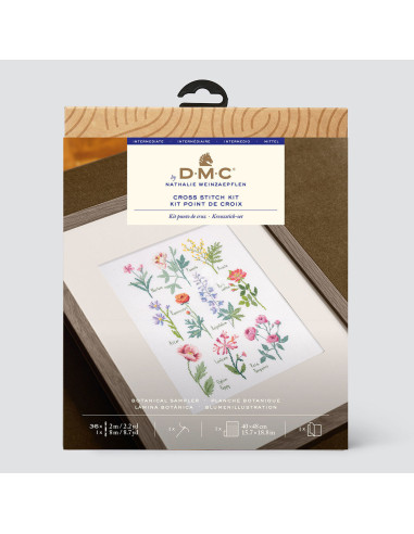 Cross-stitch embroidery kit - Botanical board