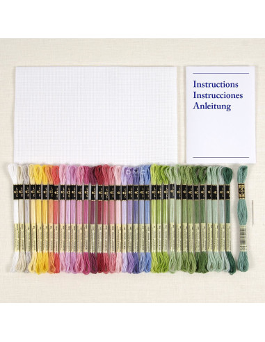 Cross-stitch embroidery kit - Botanical board