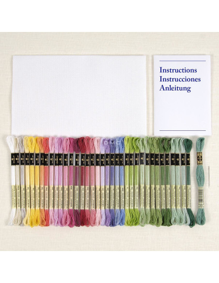 Cross-stitch embroidery kit - Botanical board