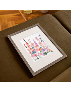 Cross-stitch embroidery kit - Climbing flowers