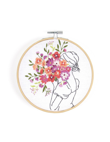 Embroidery kit - Bouquet of flowers