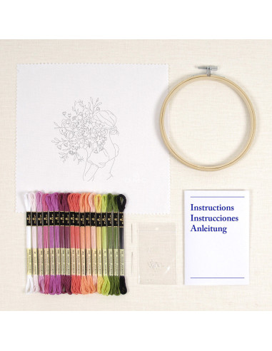 Embroidery kit - Bouquet of flowers