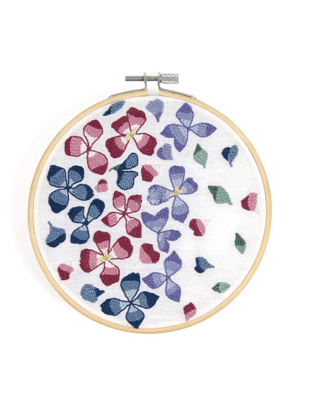 Punch needle kit - Hydrangea petals