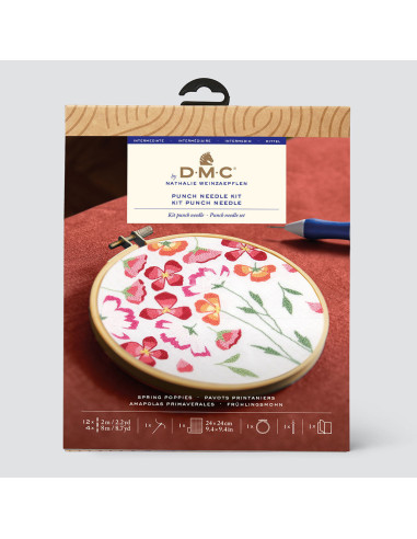 Punch Needle Kit - Spring Poppies
