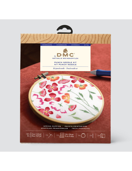 Punch Needle Kit - Spring Poppies