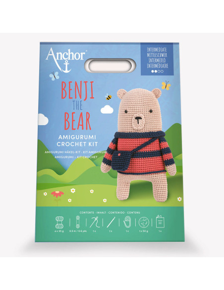 Amigurumi kit - Benji the bear