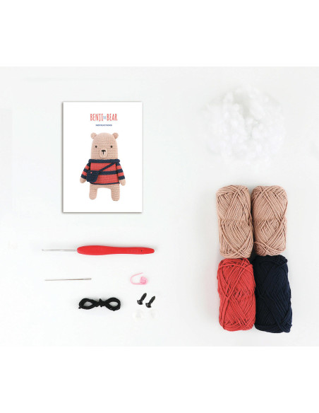 Amigurumi kit - Benji the bear