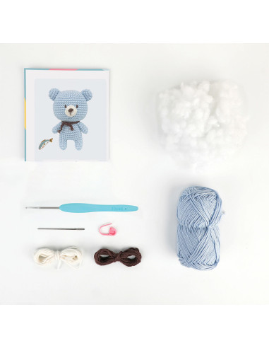 Amigurumi kit - Bobby the bear