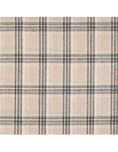 Scottish tartan flannel fabric - Beige and gray 2