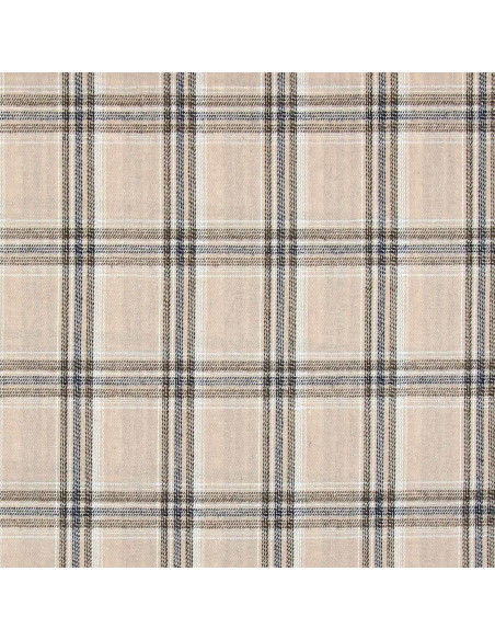 Scottish tartan flannel fabric - Beige and gray