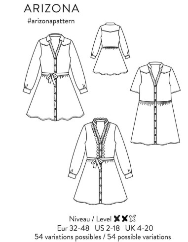 Arizona Dress Pattern - Atelier Scämmit