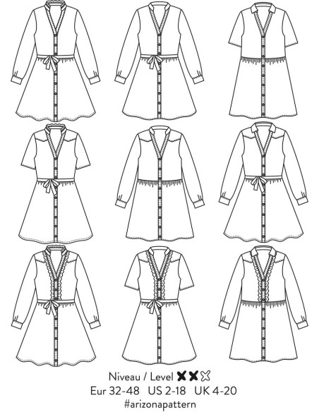 Arizona Dress Pattern - Atelier Scämmit