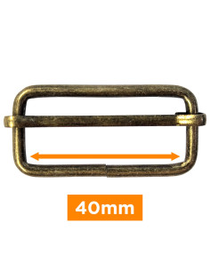 Sliding buckle - Bronze 40 mm