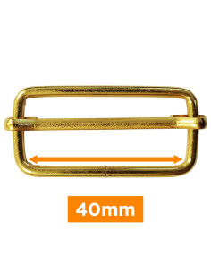 Sliding buckle - Gold 40 mm