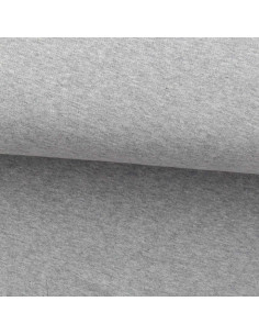 Fine heathered jersey fabric - Gray
