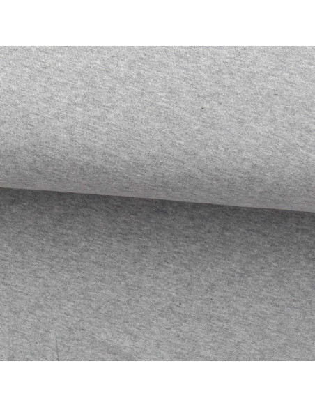 Fine heathered jersey fabric - Gray