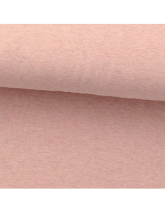 Fine heathered jersey fabric - Pink
