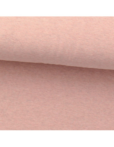 Fine heathered jersey fabric - Pink