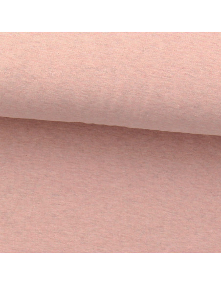 Fine heathered jersey fabric - Pink