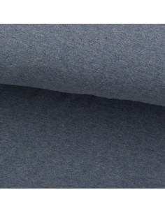 Fine heathered jersey fabric - Blue