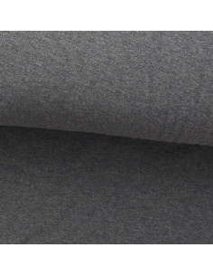 Fine marled jersey fabric - Anthracite