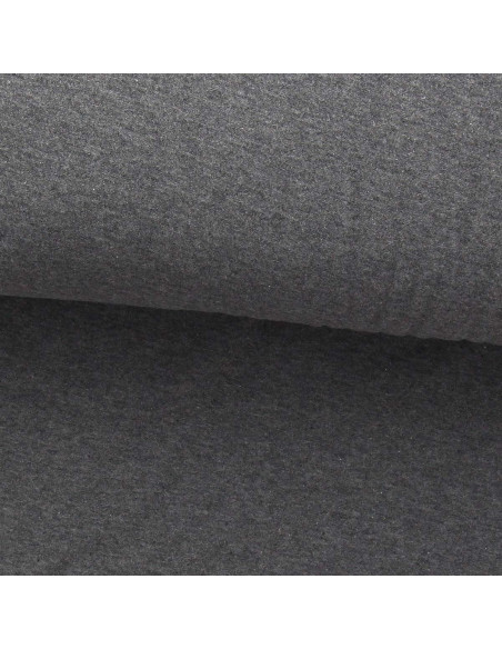 Fine marled jersey fabric - Anthracite
